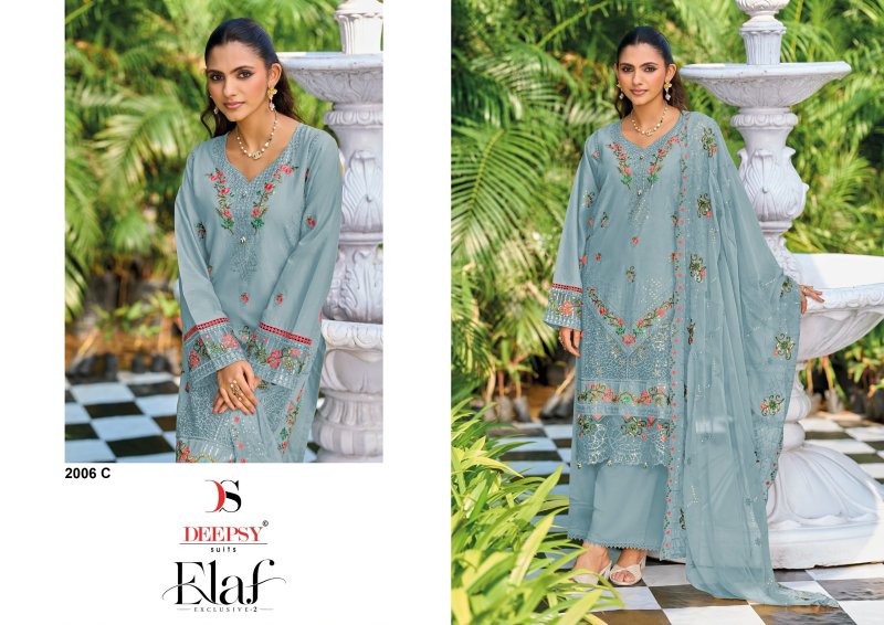 Elaf 2006 A To D Deepsy Cotton Plazzo Pakistani Salwar Suits 